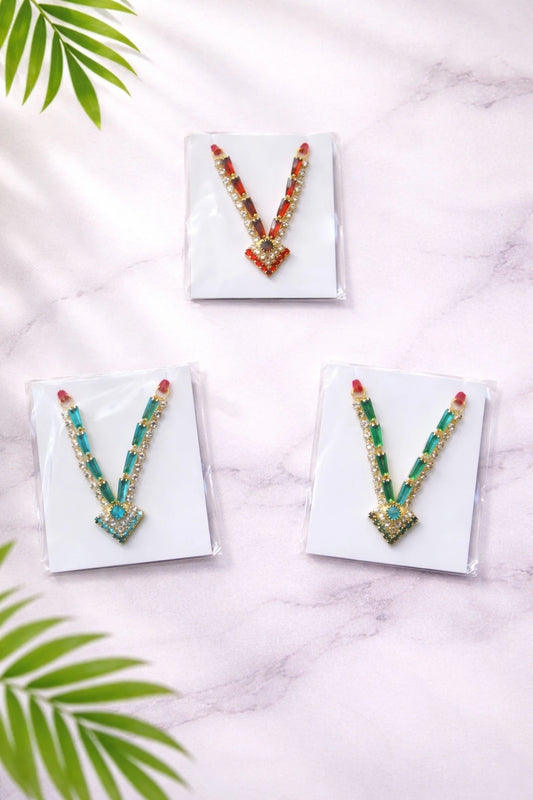 Premium Gemstone Haar (Necklace) for Laddu Gopal - Pack of 3
