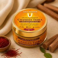Adi Divya Darshan Chandan Teeka 30g | Premium Kesar Sandalwood Tilak Paste for Daily Puja & Religious Ceremonies