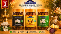 ADI DIVYA DARSHAN Premium Dhoop Cones Combo Pack – Kapoor , Pineapple & Mogra Fragrance | Long Lasting Aroma | Natural Incense Cones for Pooja, Meditation & Home