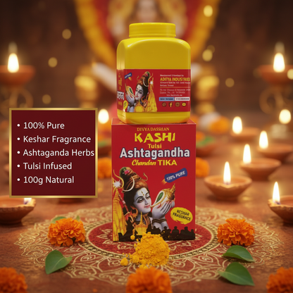 Adi Divya Darshan Kashi Tulsi Ashtgandha Chandan Tika 500g