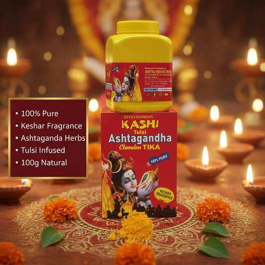 Adi Divya Darshan Kashi Tulsi Ashtgandha Chandan Tika 500g