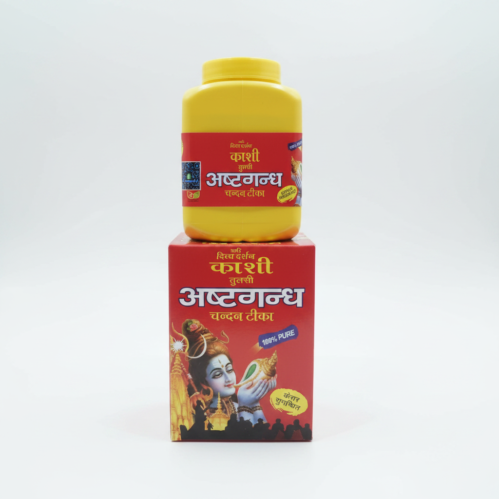 Adi Divya Darshan Kashi Tulsi Ashtgandha Chandan Tika 500g