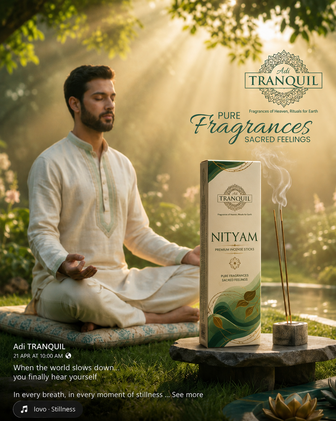 ADI TRANQUIL NITYAM INSENCE STICKS